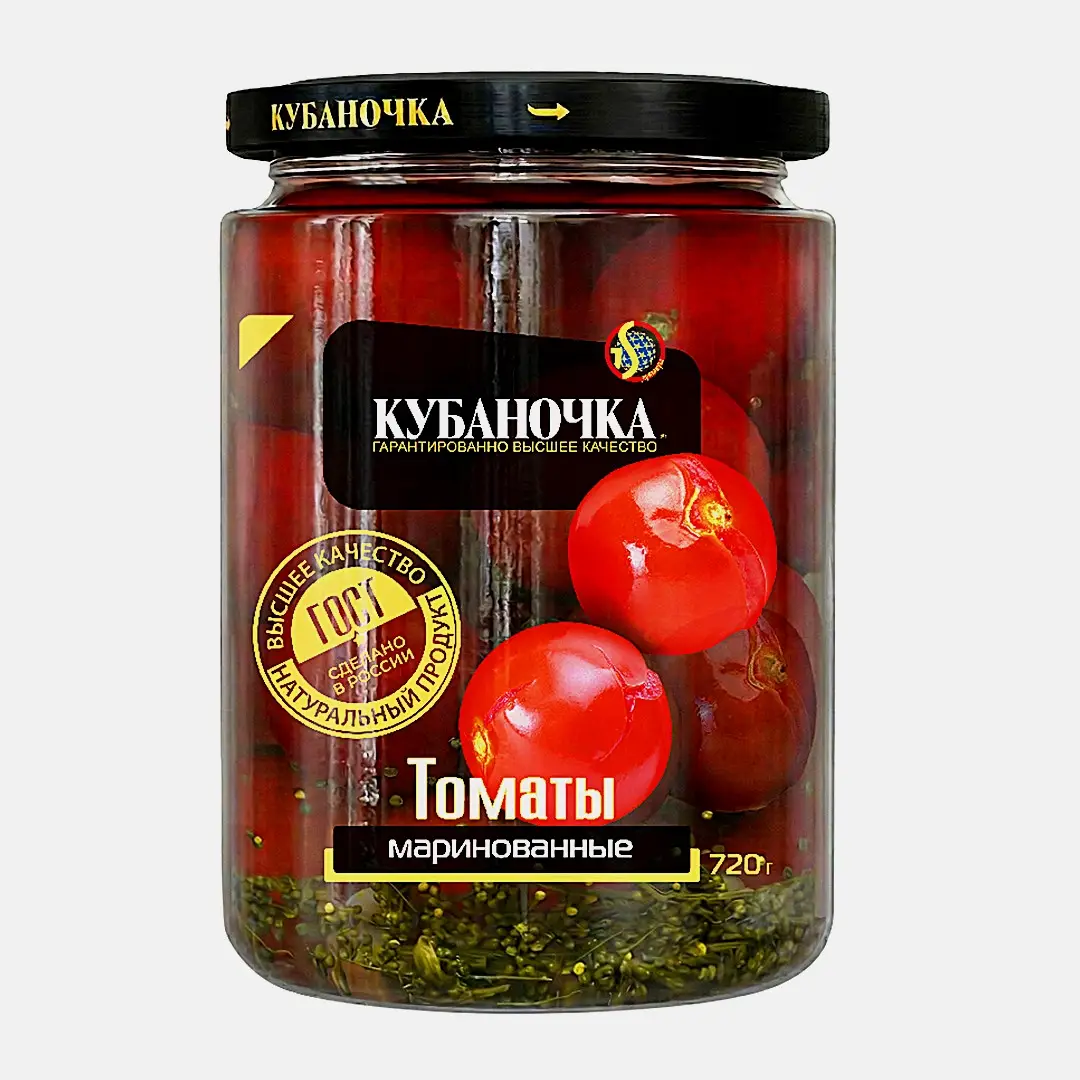Томаты маринованные Кубаночка 720г Томаты маринованные Кубаночка 720г