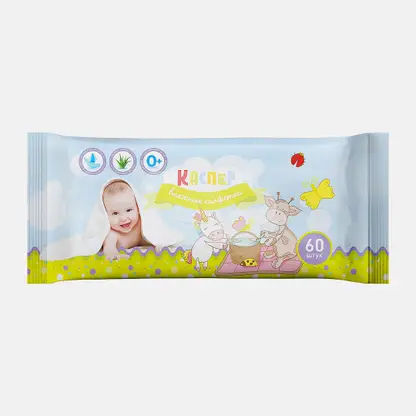 Салфетки влажные Каспер детские 60шт