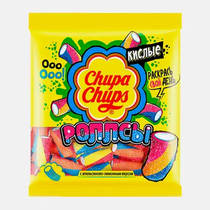 Мармелад Chupa Chups Sour Tubes Mini с фруктовым вкусом 150г