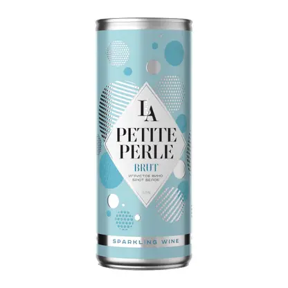 Вино игристое ЛаПетитПерле белое брют 11.5% 250мл