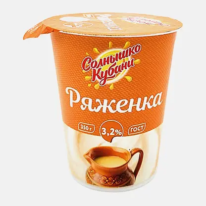 Ряженка Солнышко Кубани 3.2% 350г