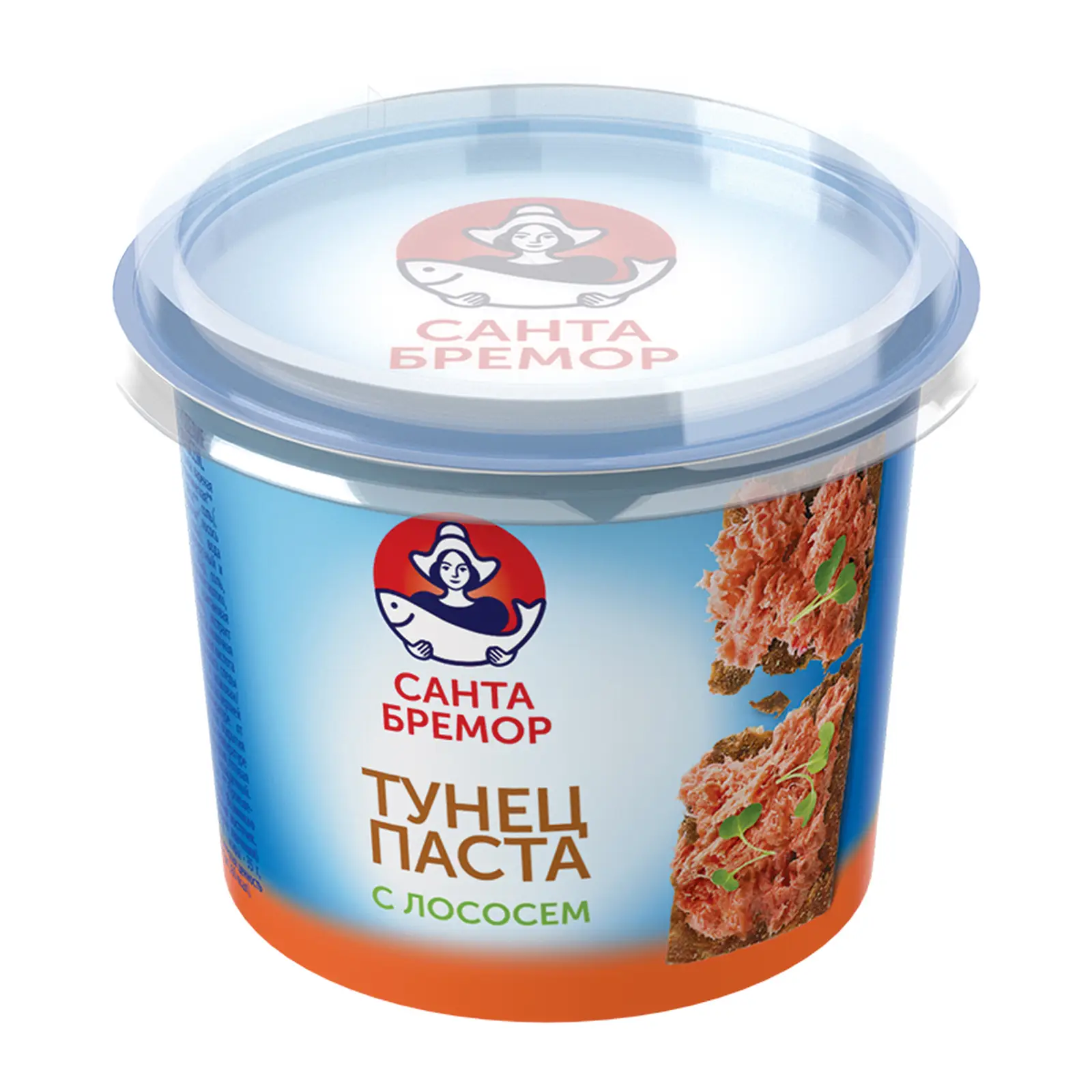 Изображение товара Паста Санта Бремор тунец лосось 140г - вкусное блюдо для салатов и закусок