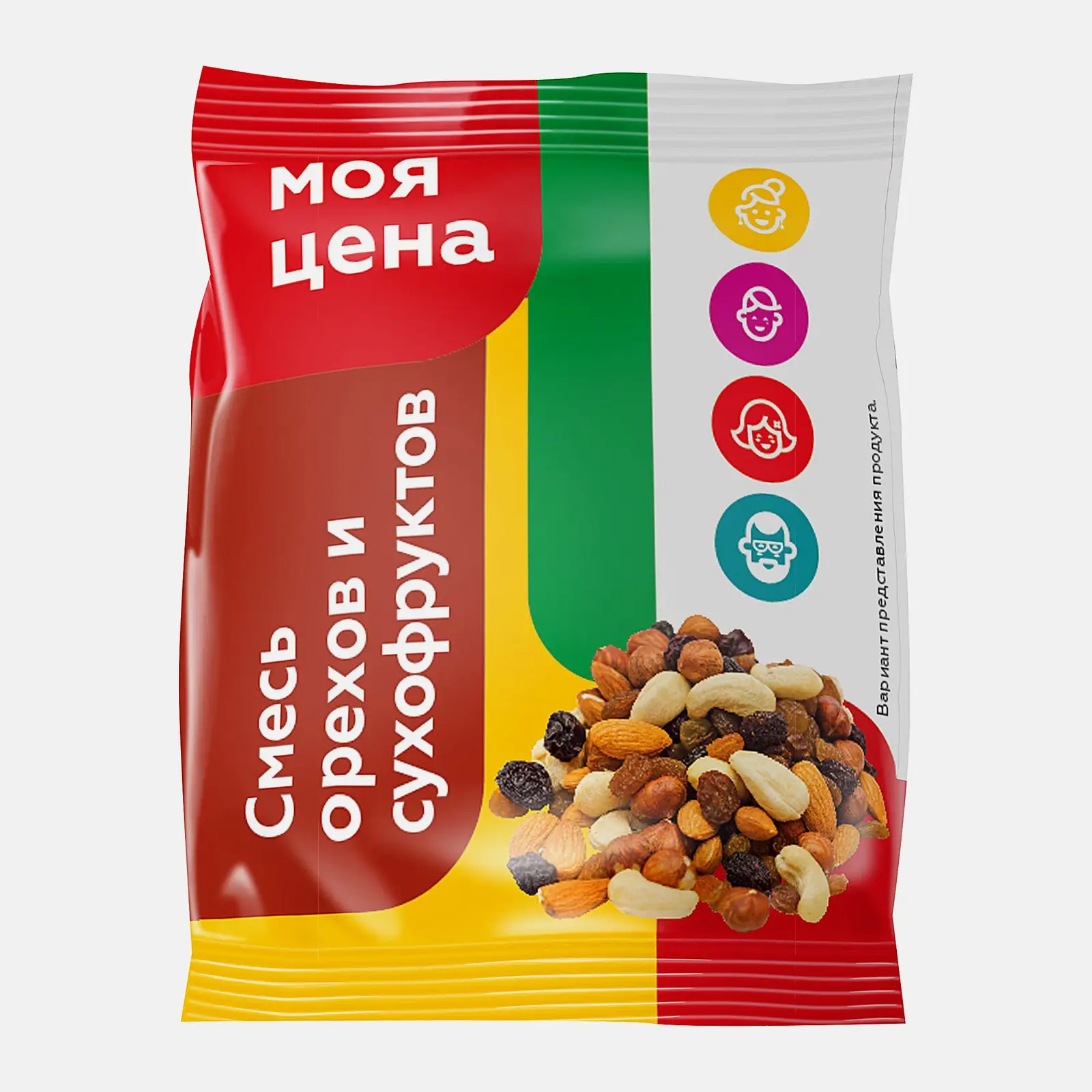 Смесь ореховая Моя цена с изюмом жареная 300г