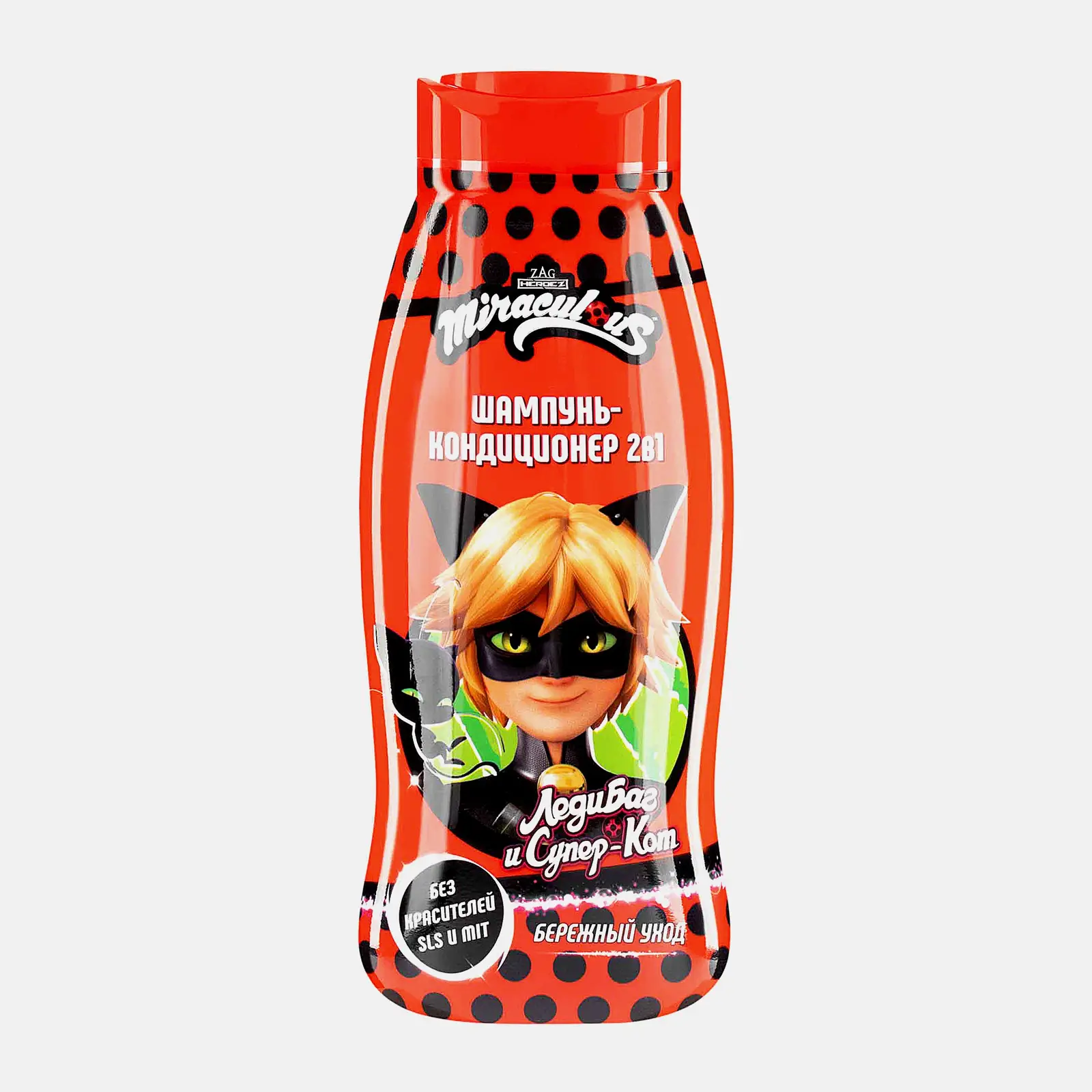 Шампунь-кондиционер Леди Баг и Супер Кот детский 2в1 Супер Кот 1+ 400мл