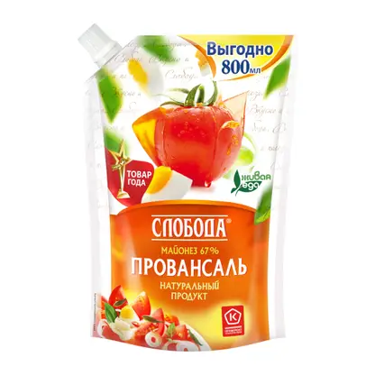 Изображение товара Майонез Слобода Провансаль 67% 750г