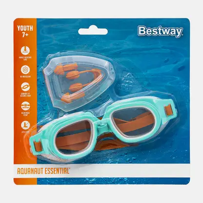 Очки для плавания + зажим для носа + беруши от 7 лет Bestway