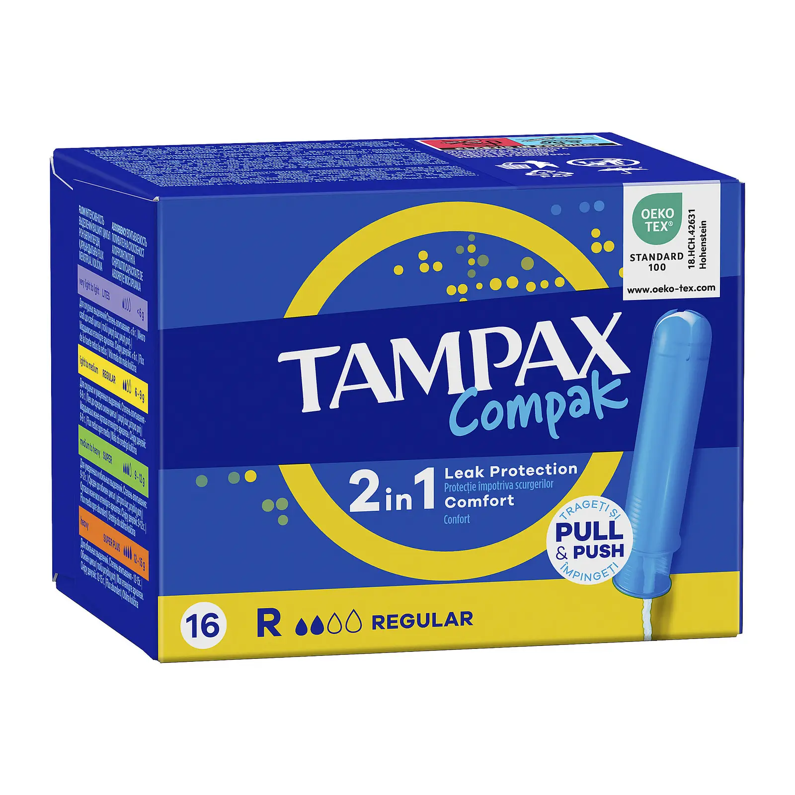 Тампоны Tampax Compak Regular с аппликатором 16шт