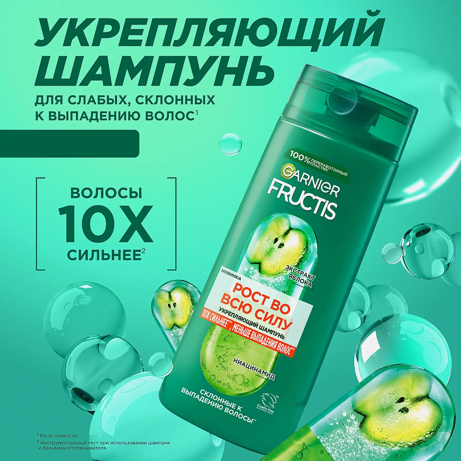 Шампунь для волос Fructis Рост во всю силу 250мл - фото 2