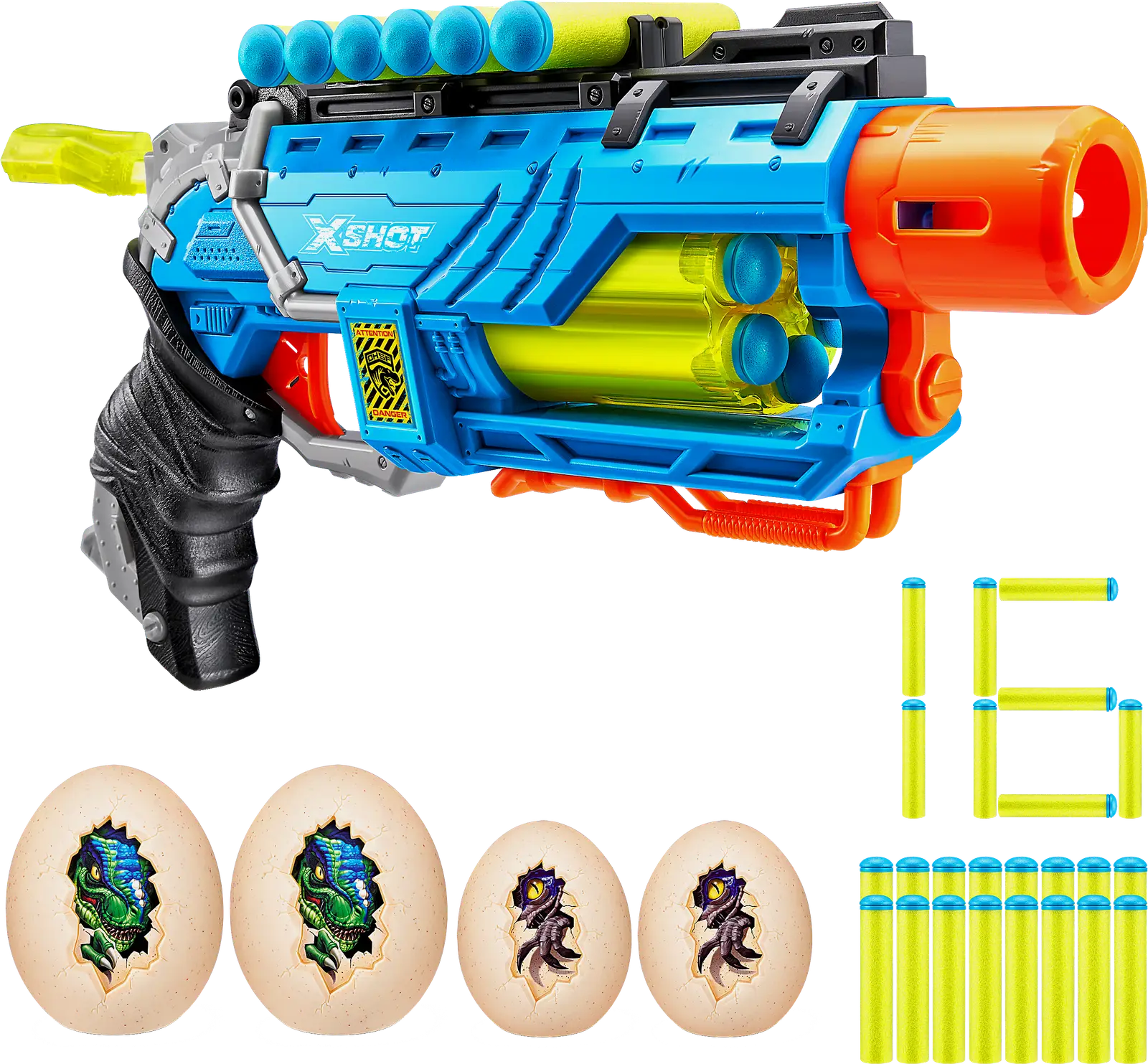Игрушка X-Shot бластер Dino Striker 550г 30*18*5см - фото 2