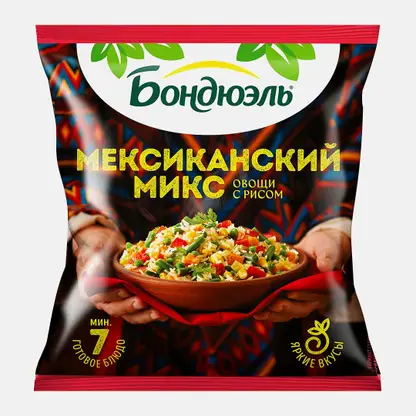 Смесь Bonduelle овощная мексиканская быстрозамороженная 400г