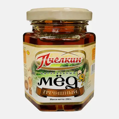 Мёд гречишный Пчелкин натуральный 250г