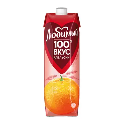 Изображение товара Нектар Любимый апельсин с мякотью 970 мл натуральный фруктовый напиток