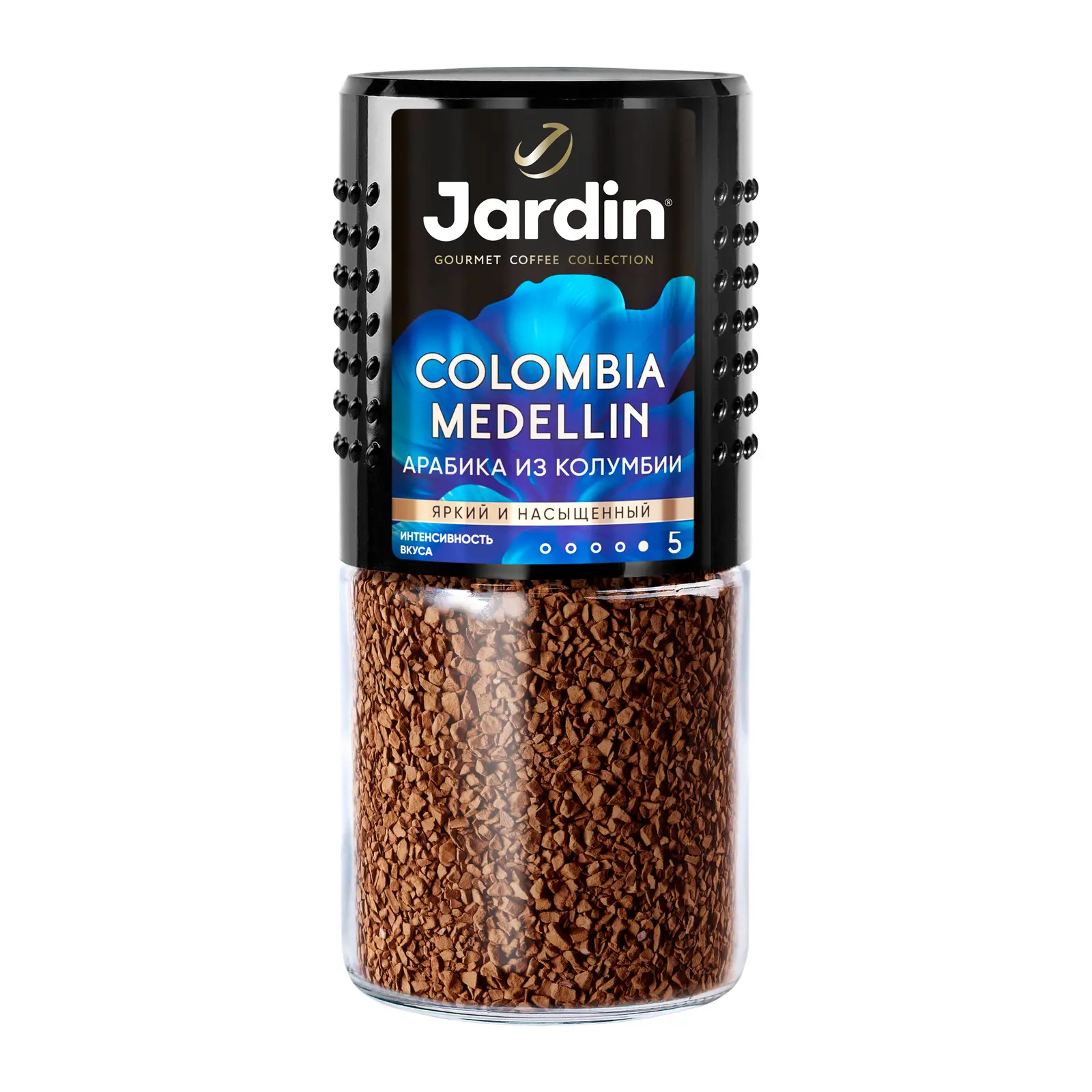Изображение товара Растворимый кофе Jardin Colombia Medellin 170г с насыщенным ароматом