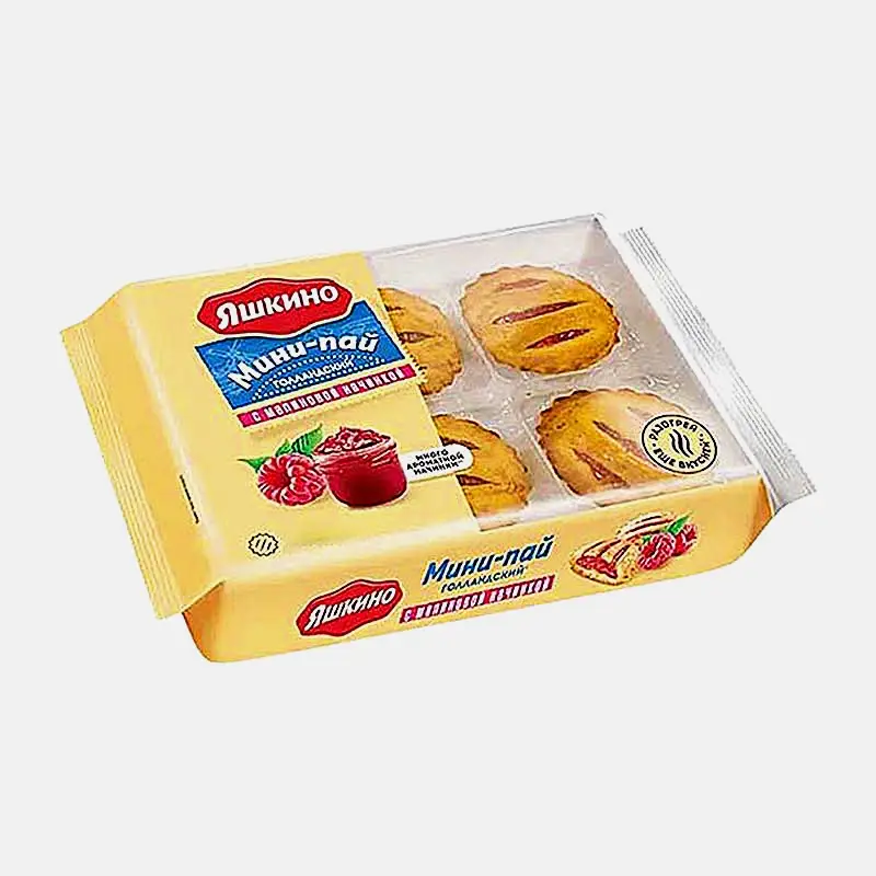 Изображение товара Яшкино Мини-пай Голландский с малиновой начинкой 360г