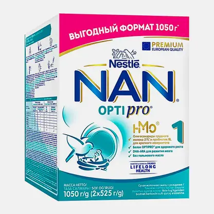 Смесь молочная сухая Nan 1 Optipro до 6 месяцев 1.05кг