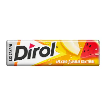 Изображение товара Жевательная резинка Dirol Арбузно-дынный коктейль 13.6г