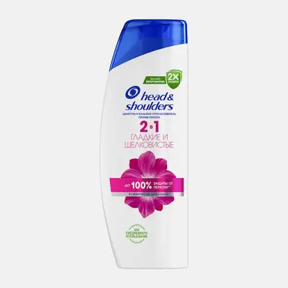 Шампунь для волос Head&Shoulders 2в1 Гладкие и шелков 400мл