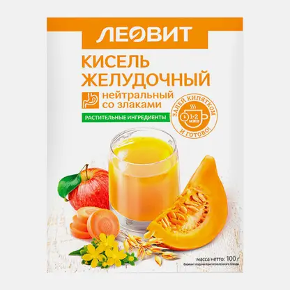 Кисель желудочный нейтральный пакетики Леовит 20г 5шт