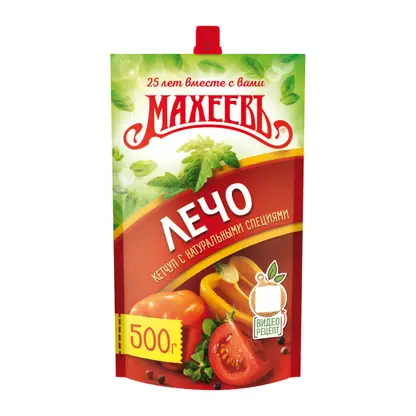 Изображение товара Кетчуп Махеевъ Лечо с кусочками овощей 500г - натуральный вкус и качество