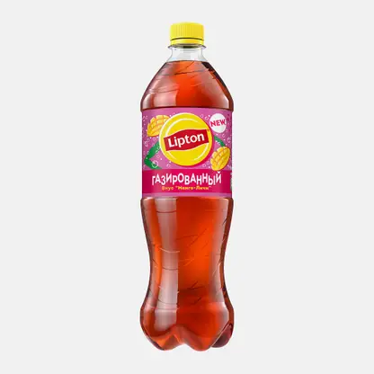 Черный чай холодный газированный манго-личи Lipton 1л