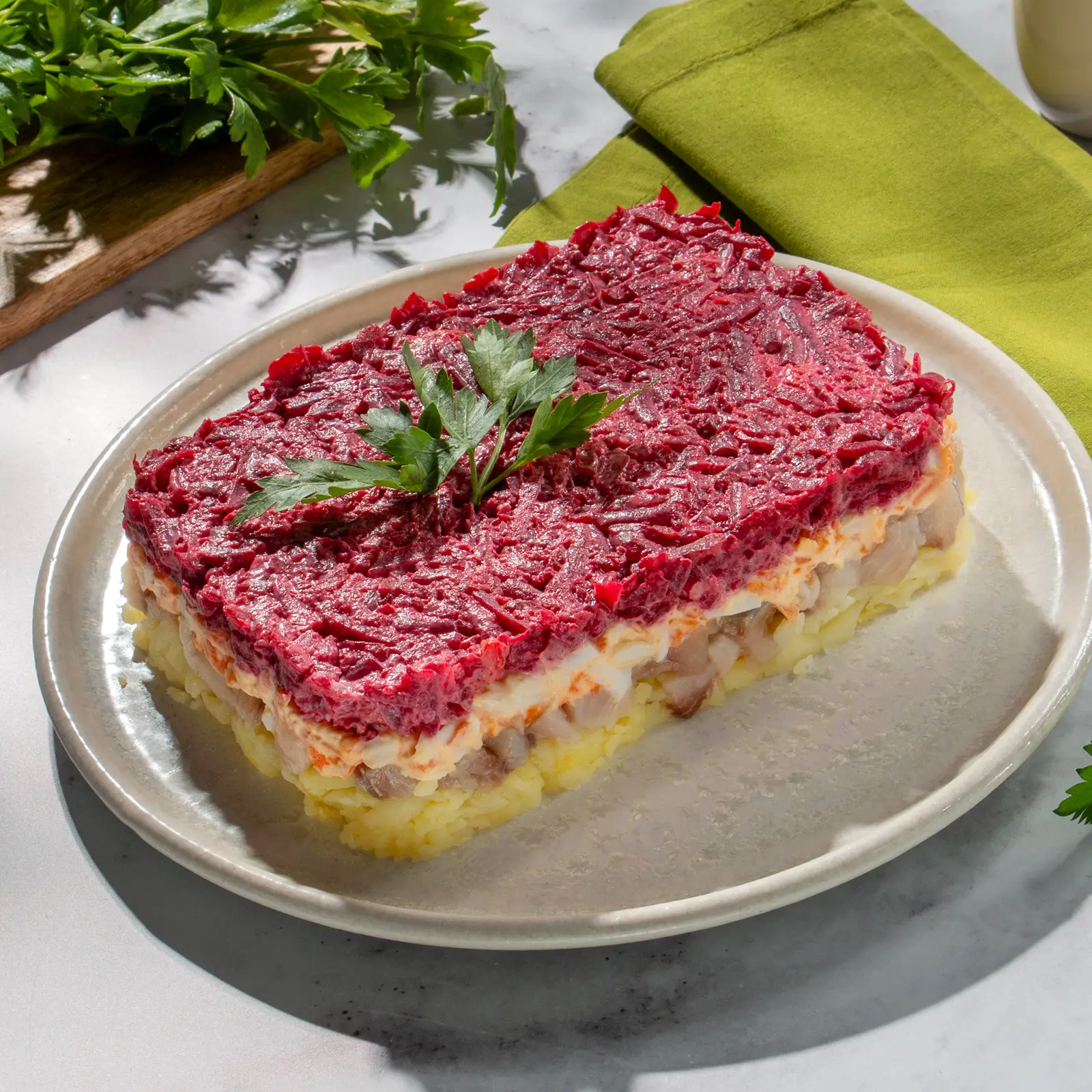 Изображение товара Салат сельдь под шубой М Кухня 500г классический рецепт свежие ингредиенты