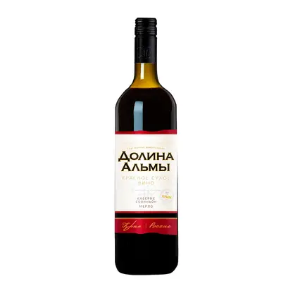 Изображение товара Вино Долина Альмы Каберне Совиньон Мерло красное сухое 14% 750мл