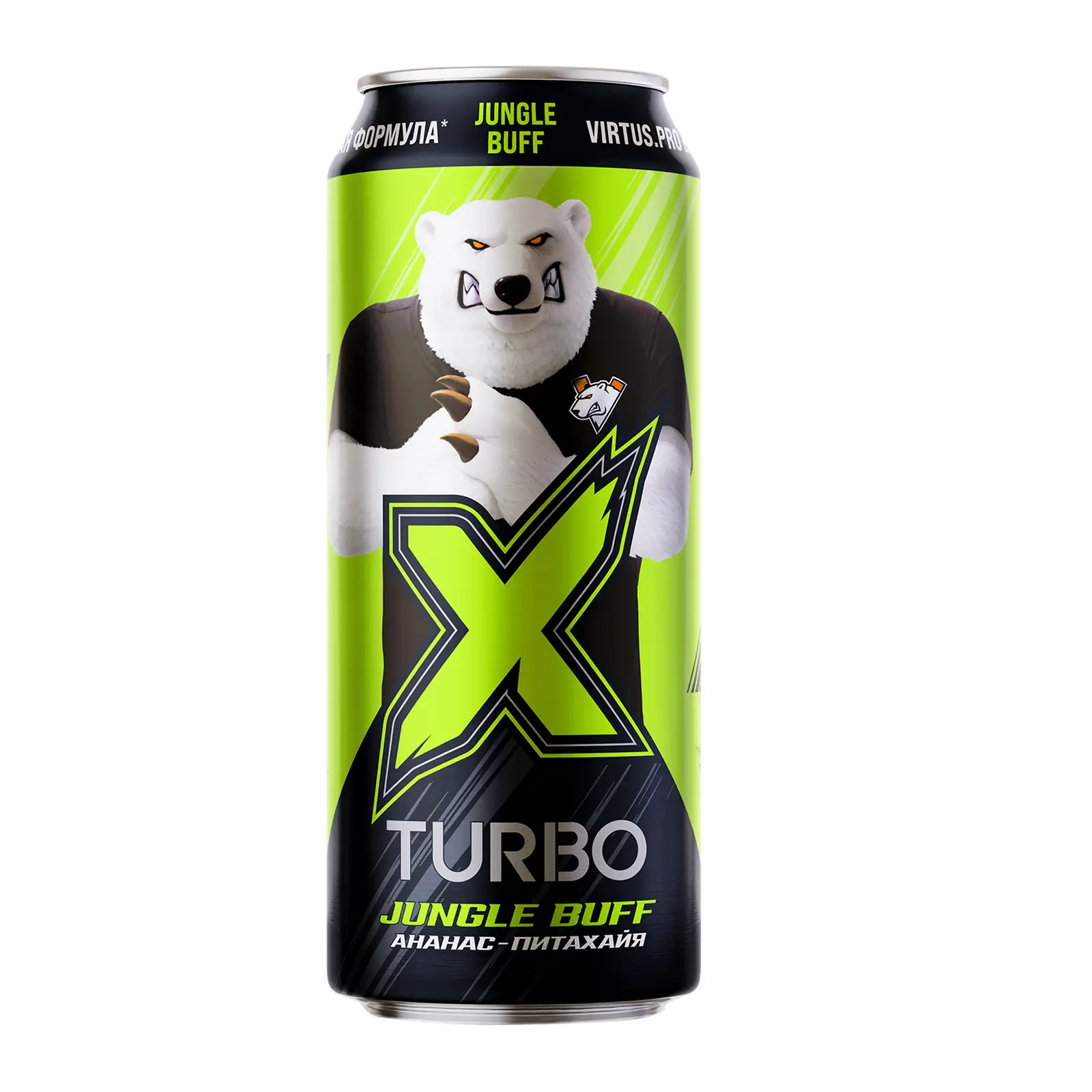 Изображение товара Энергетический напиток X-Turbo со вкусом ананас-питахайя 450мл