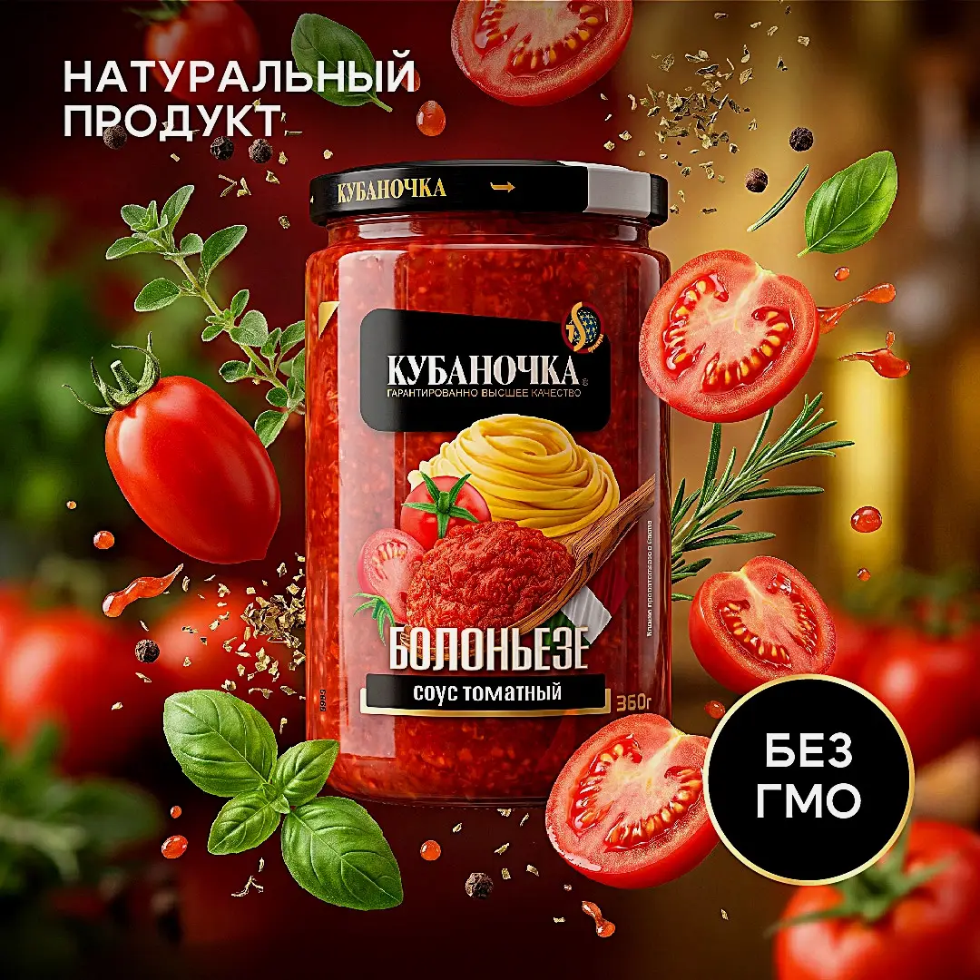Томатный соус Болоньезе Кубаночка 360г - фото 3