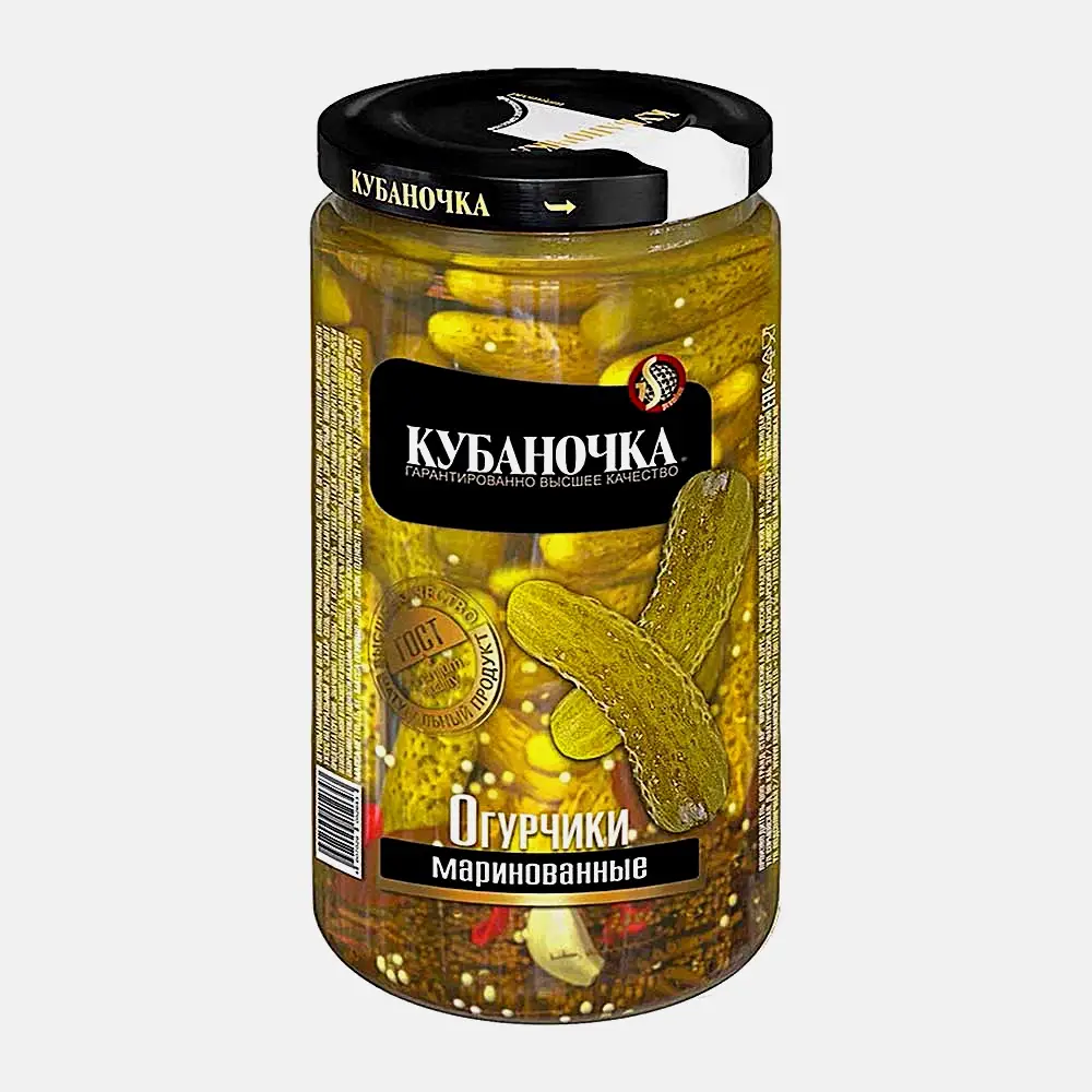 Огурцы маринованные Кубаночка 1.5кг