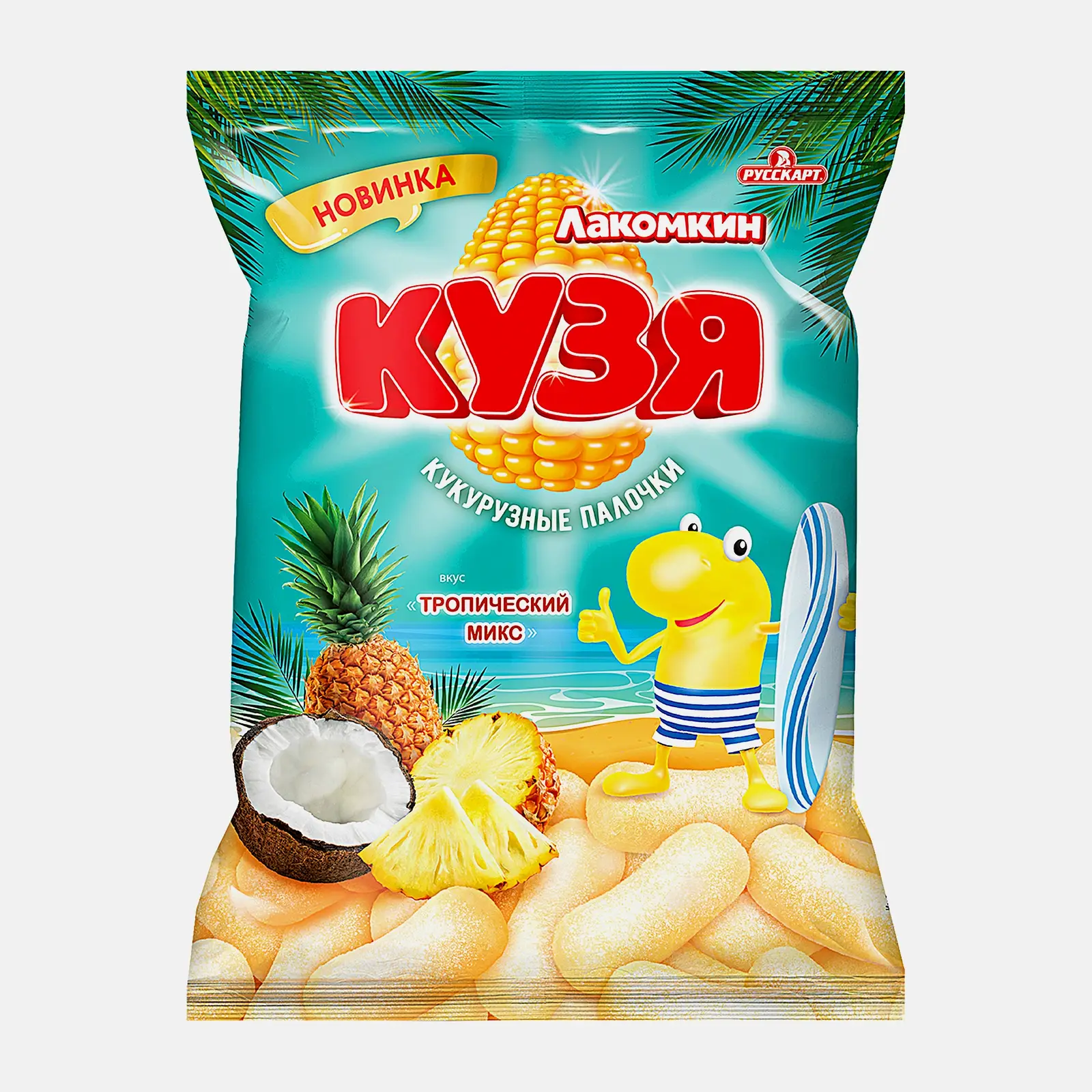 Кукурузные палочки Кузя Лакомкин Тропический микс 100г