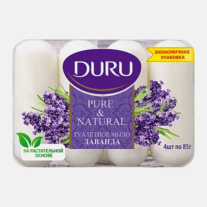 Мыло Duru Pure&Natural Лаванда 85г*4шт