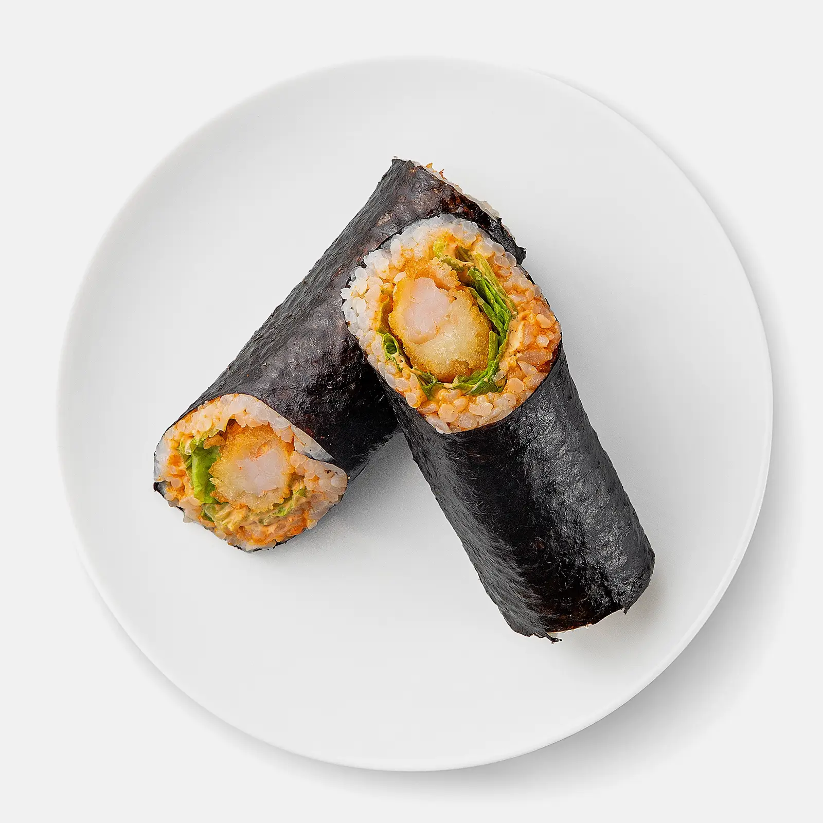 Изображение товара Ролл Симфония с креветкой северной 180г - хрустящий ролл с лапарской креветкой и спайс соусом