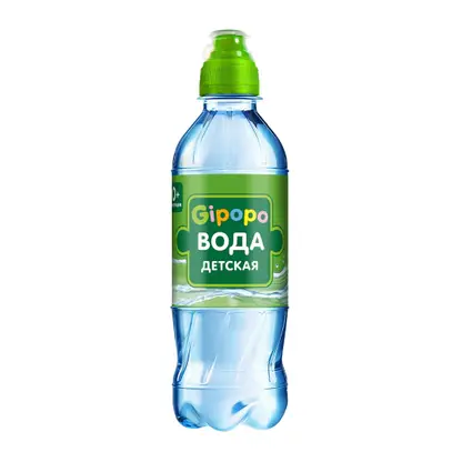 Изображение товара Негазированная детская вода Черноголовка Gipopo 330мл