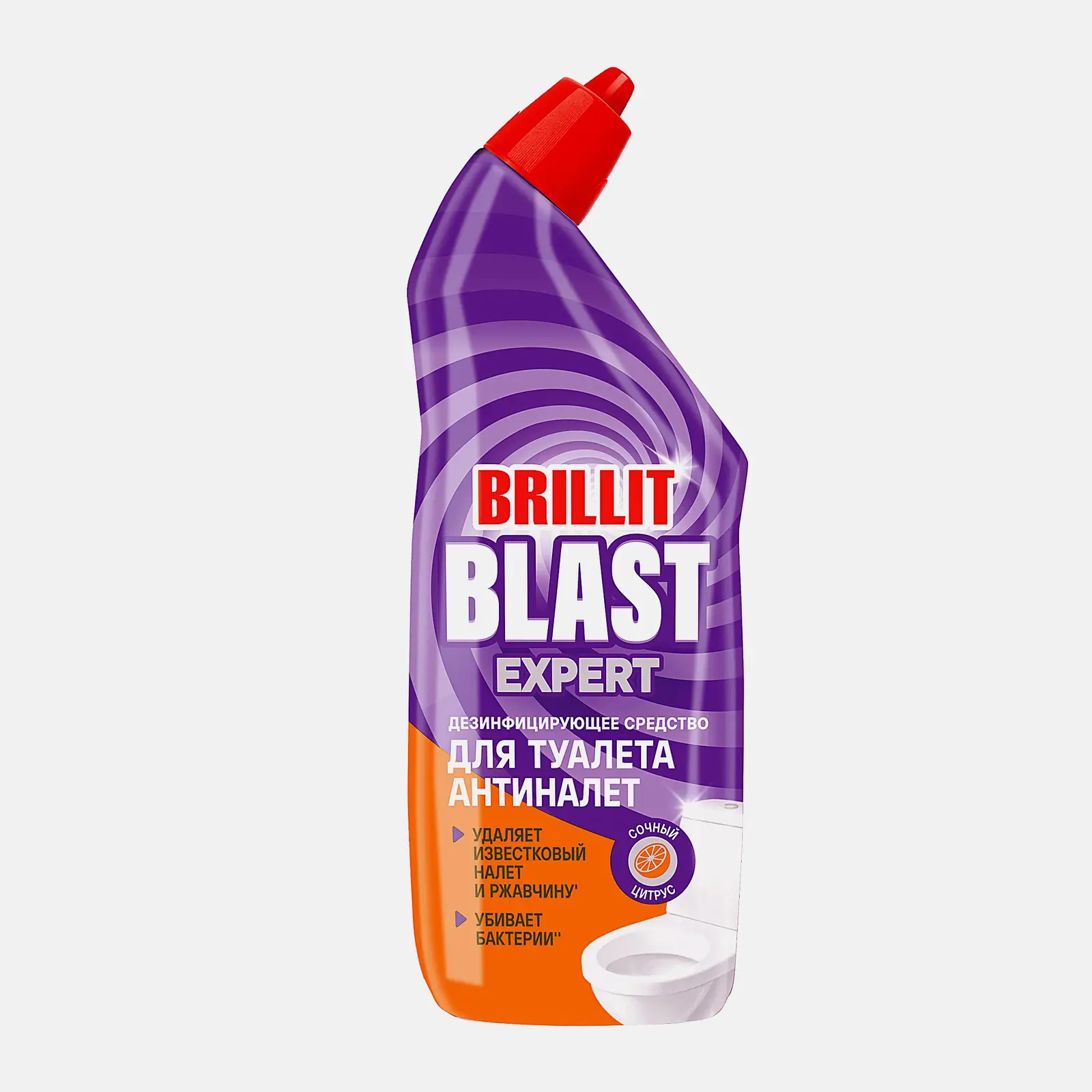 Гель для туалета Cillit Bang/Brillit Blast Антиналет + блеск Сила цитруса 750мл