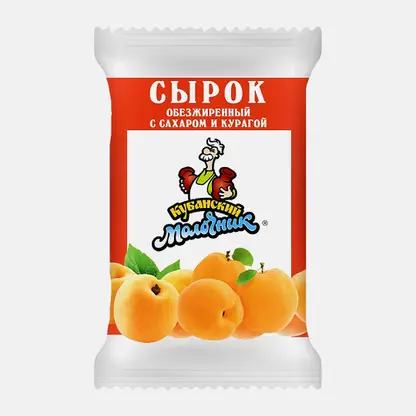 Сырок творожный с курагой Кубанский Молочник 100г