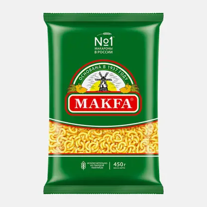 Макароны Makfa Рожки гладкие 450г