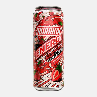 Энергетический напиток Strawberry Cream Hqd Energy 450мл