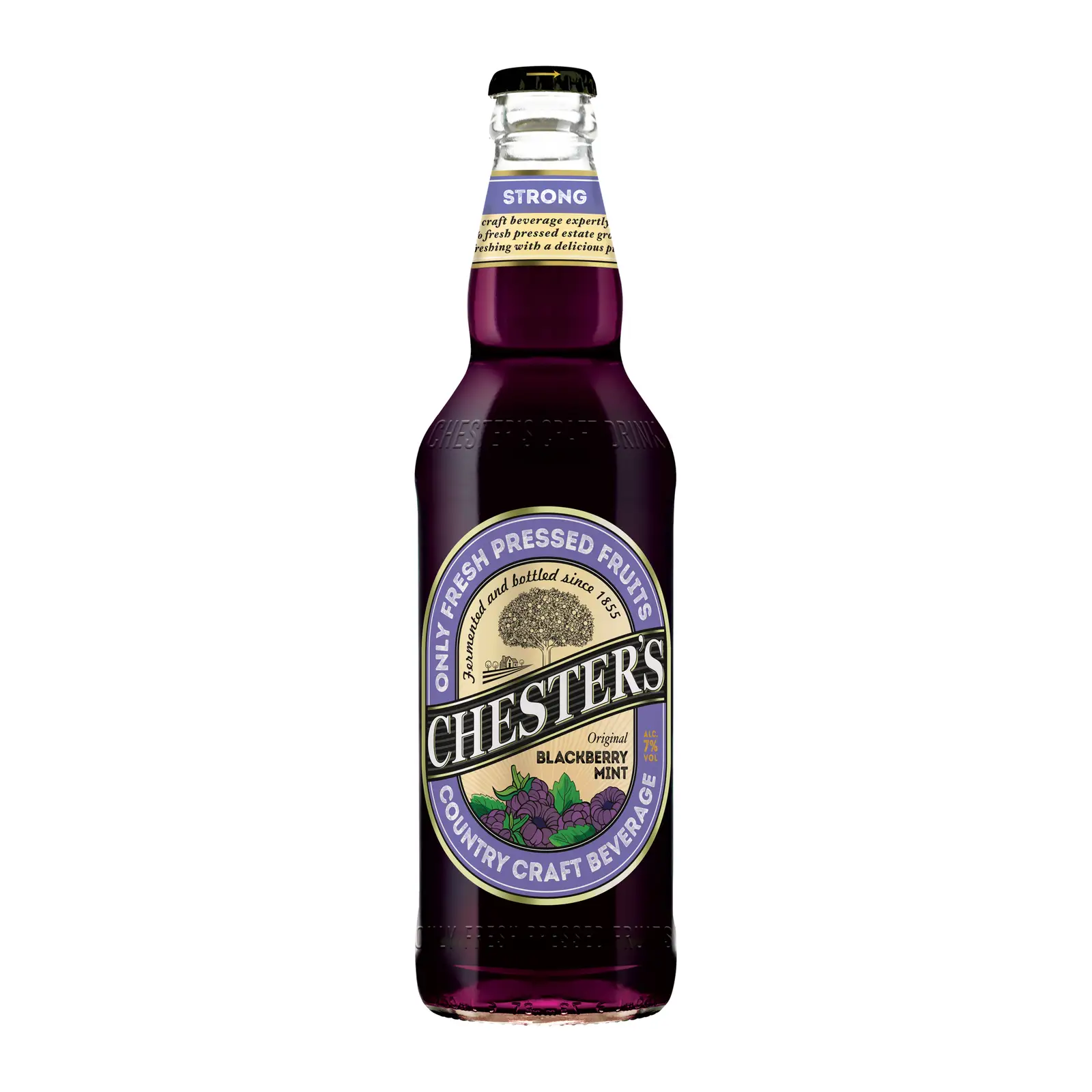 Изображение товара Пивной напиток Chesters Оригинальный Ежевика-Мята 7% 450мл