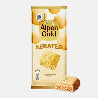 Белый шоколад пористый Alpen Gold Aerated 75г