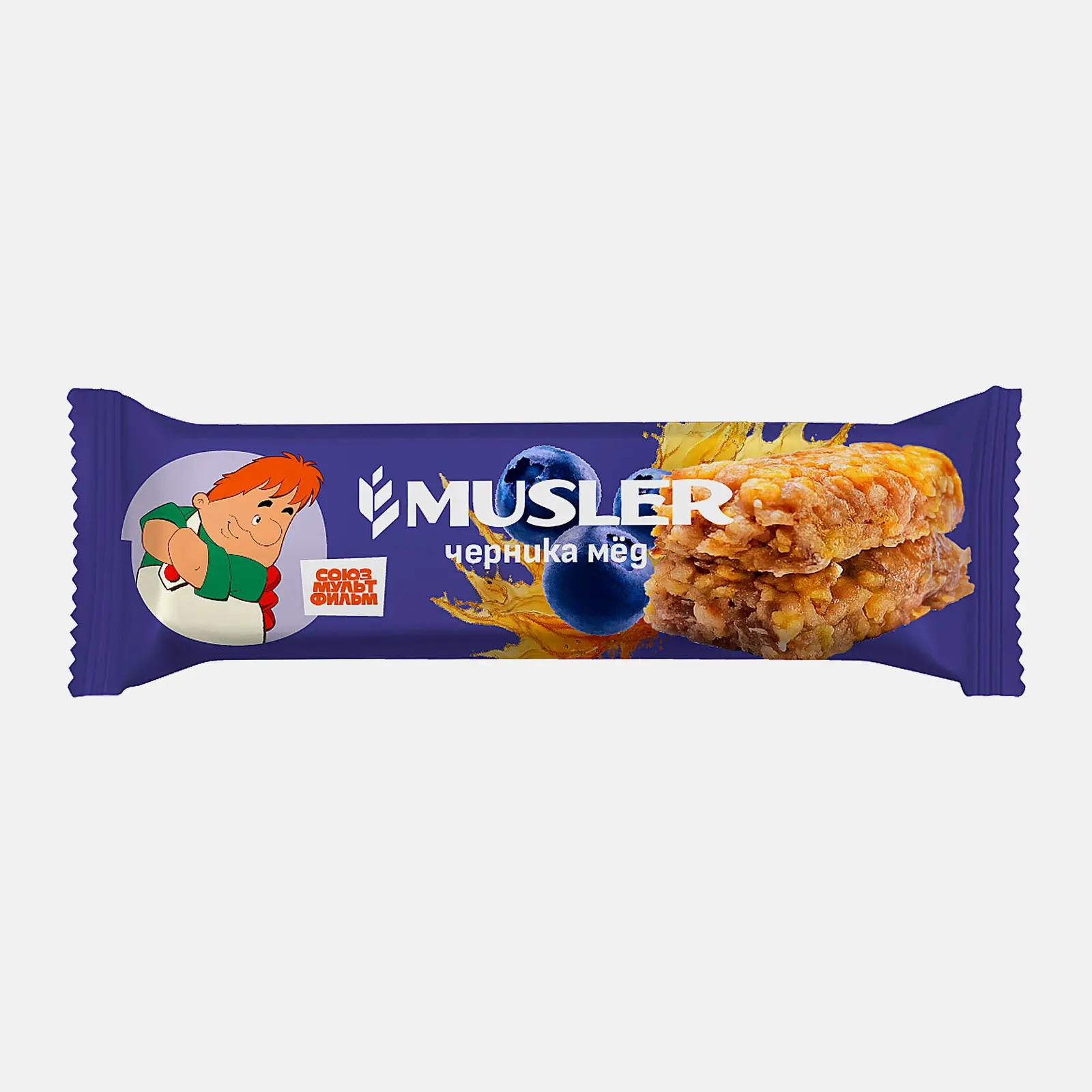 Батончик мюсли Черника и Мед Musler 30г Батончик мюсли Черника и Мед Musler 30г