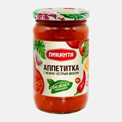 Закуска Пиканта Аппетитка с нежно-острым вкусом 360г