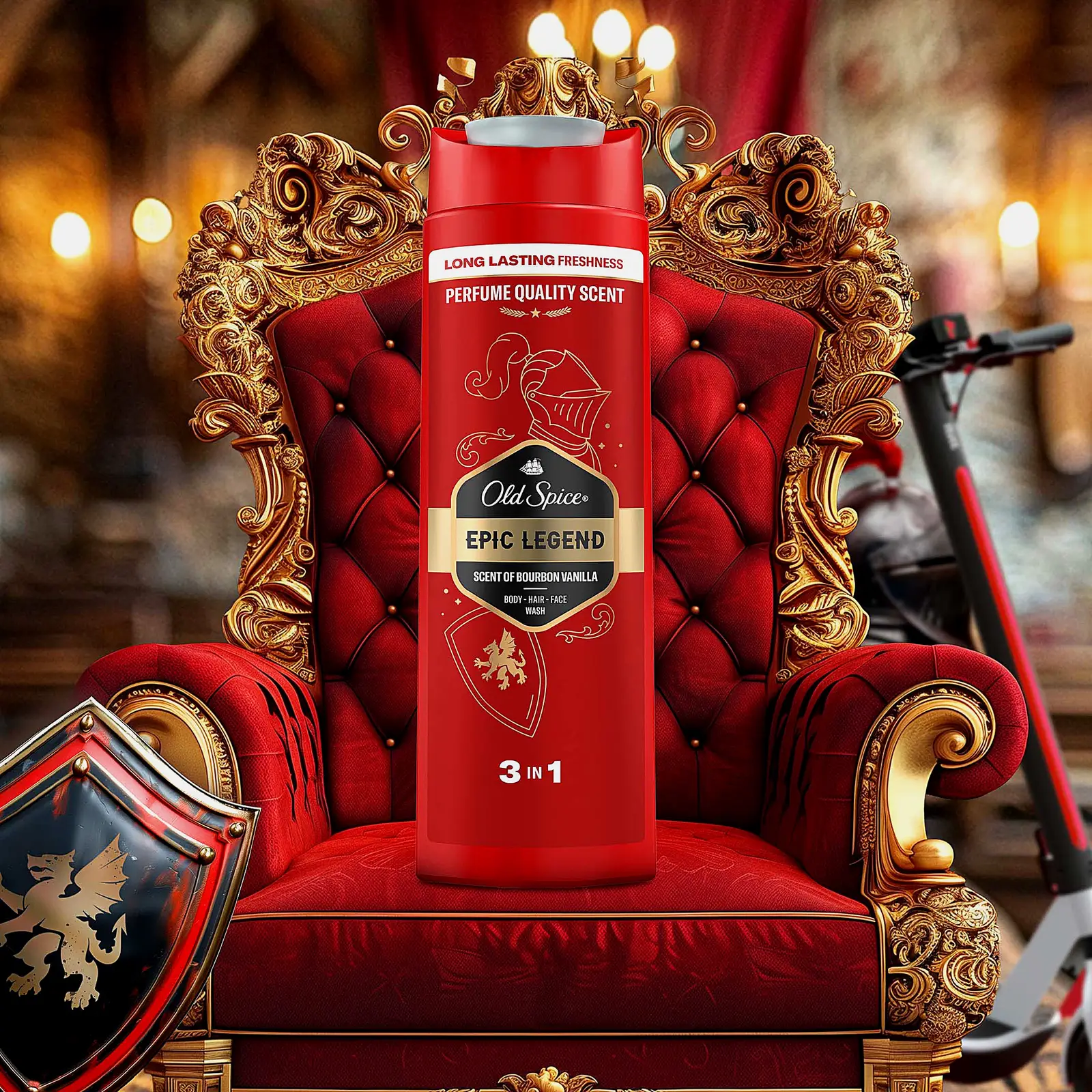 Гель для душа и шампунь 3в1 Old Spice Epic Legend 400мл - фото 4 Гель для душа и шампунь 3в1 Old Spice Epic Legend 400мл - фото 4