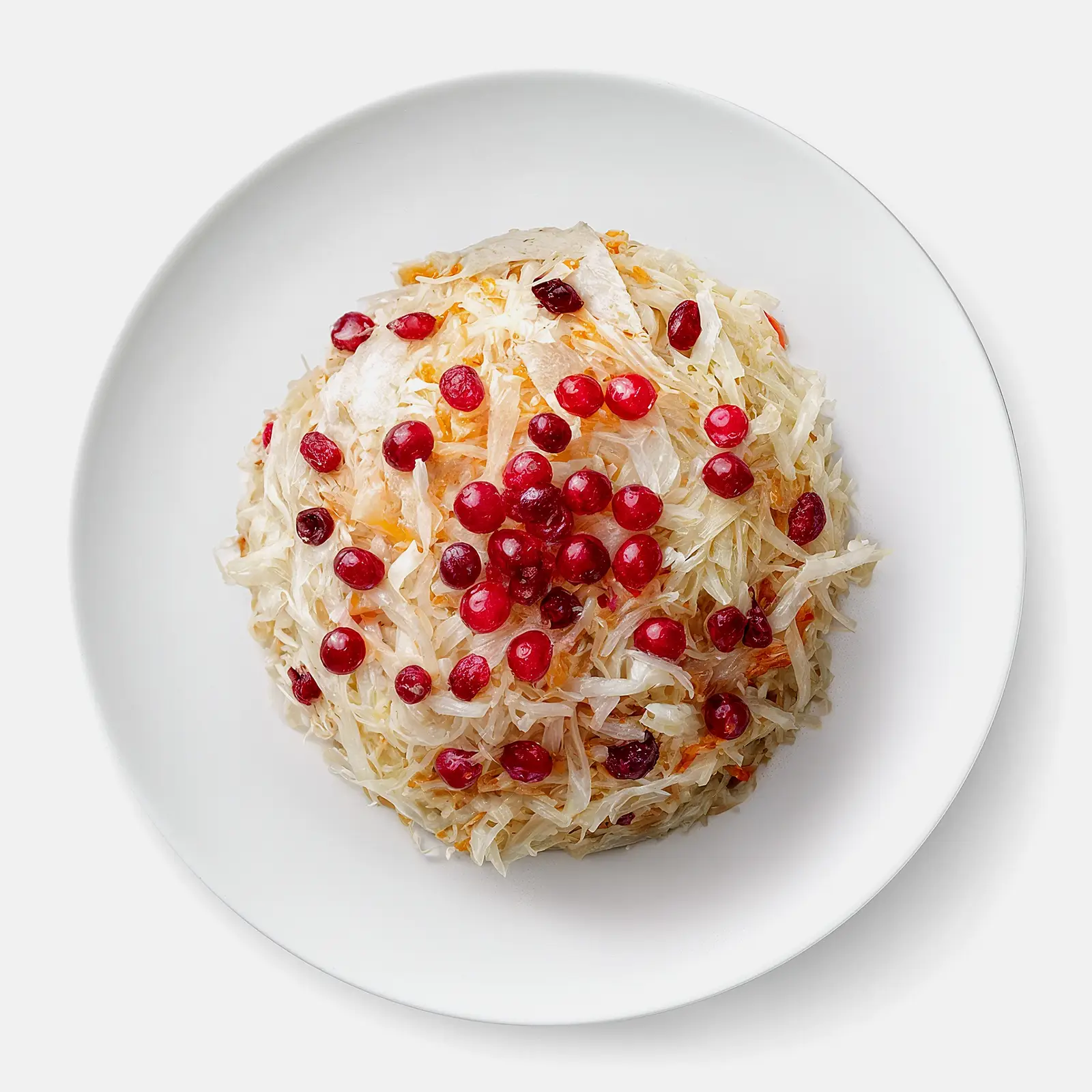 Изображение товара Квашеная капуста с клюквой 500г - вкусная натуральная закуска