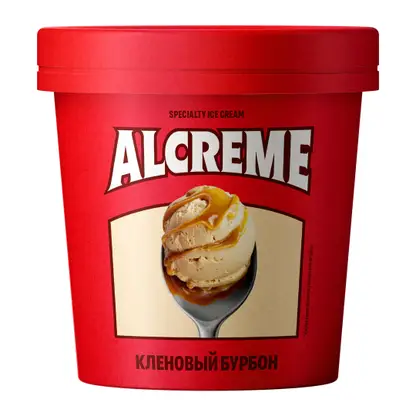Изображение товара Мороженое Кленовый бурбон с кленовым сиропом и виски Alcreme 75г