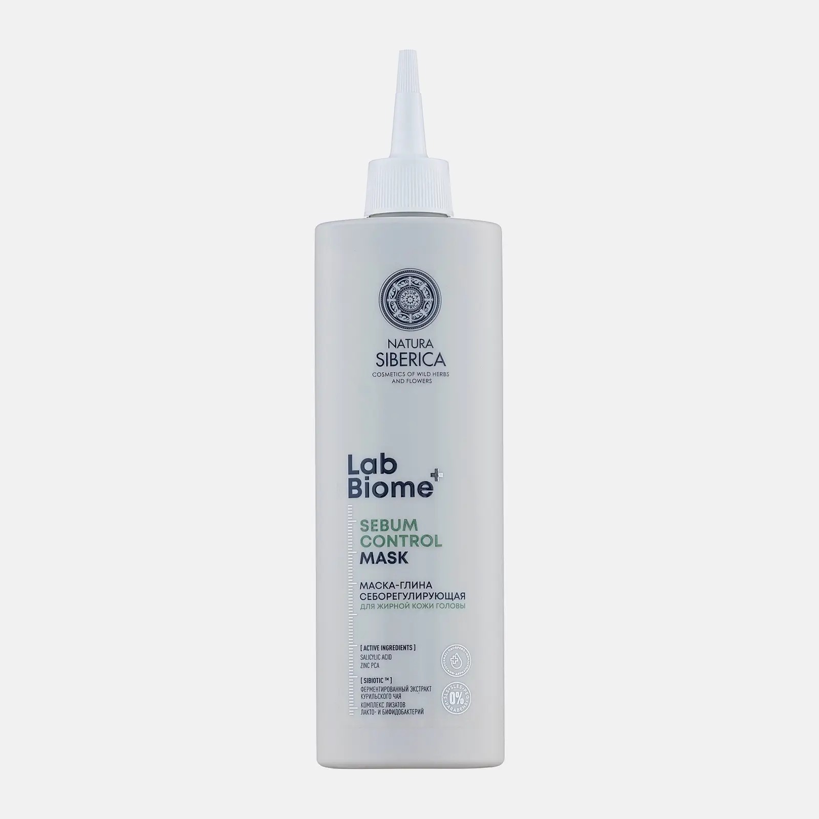 Маска-глина для жирной кожи головы Sebum Control Natura Siberica Lab Biome 250мл