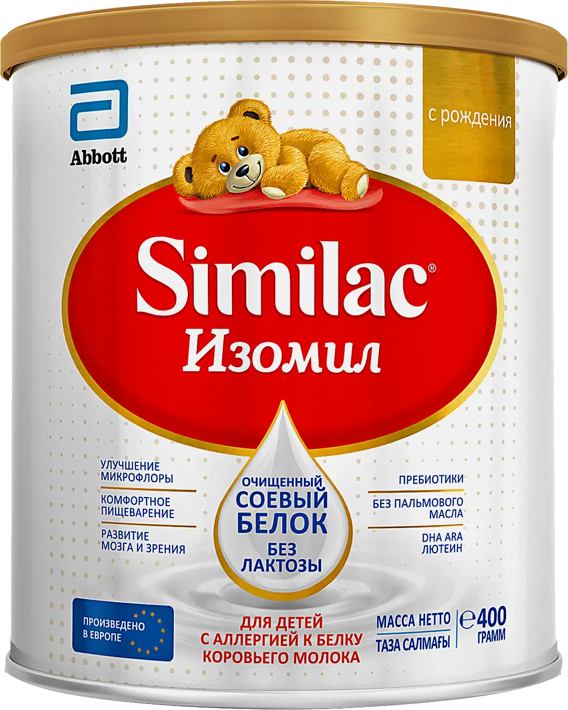 Сухая смесь с рождения Similac Изомил 400г Сухая смесь с рождения Similac Изомил 400г