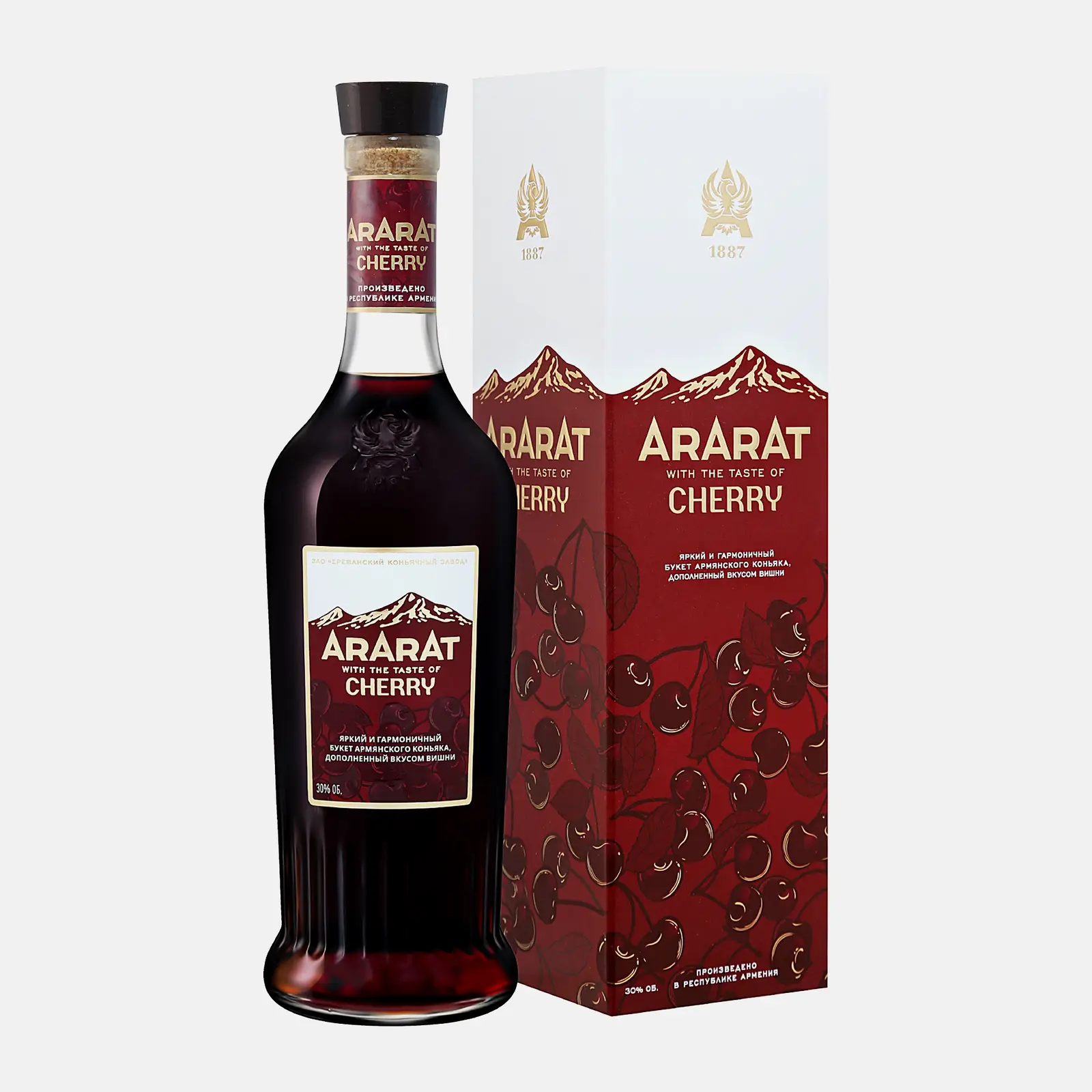 Спиртной напиток на основе коньяка Арарат Cherry 30% 500мл - фото 2