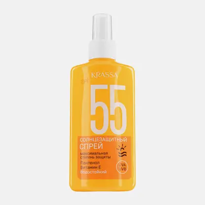 Спрей Krassa солнцезащитный водостойкий SPF55 150мл