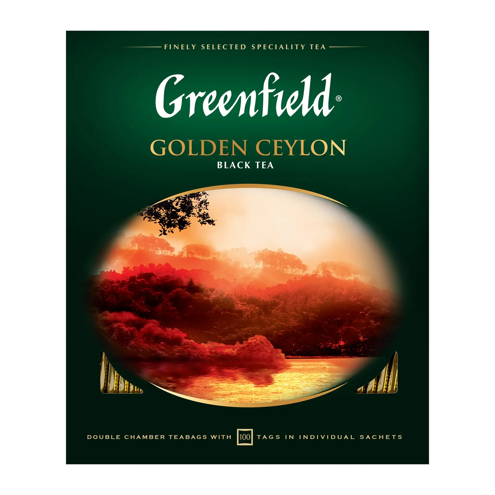 Изображение товара Чай черный Greenfield Golden Ceylon 100 пакетиков для заварки
