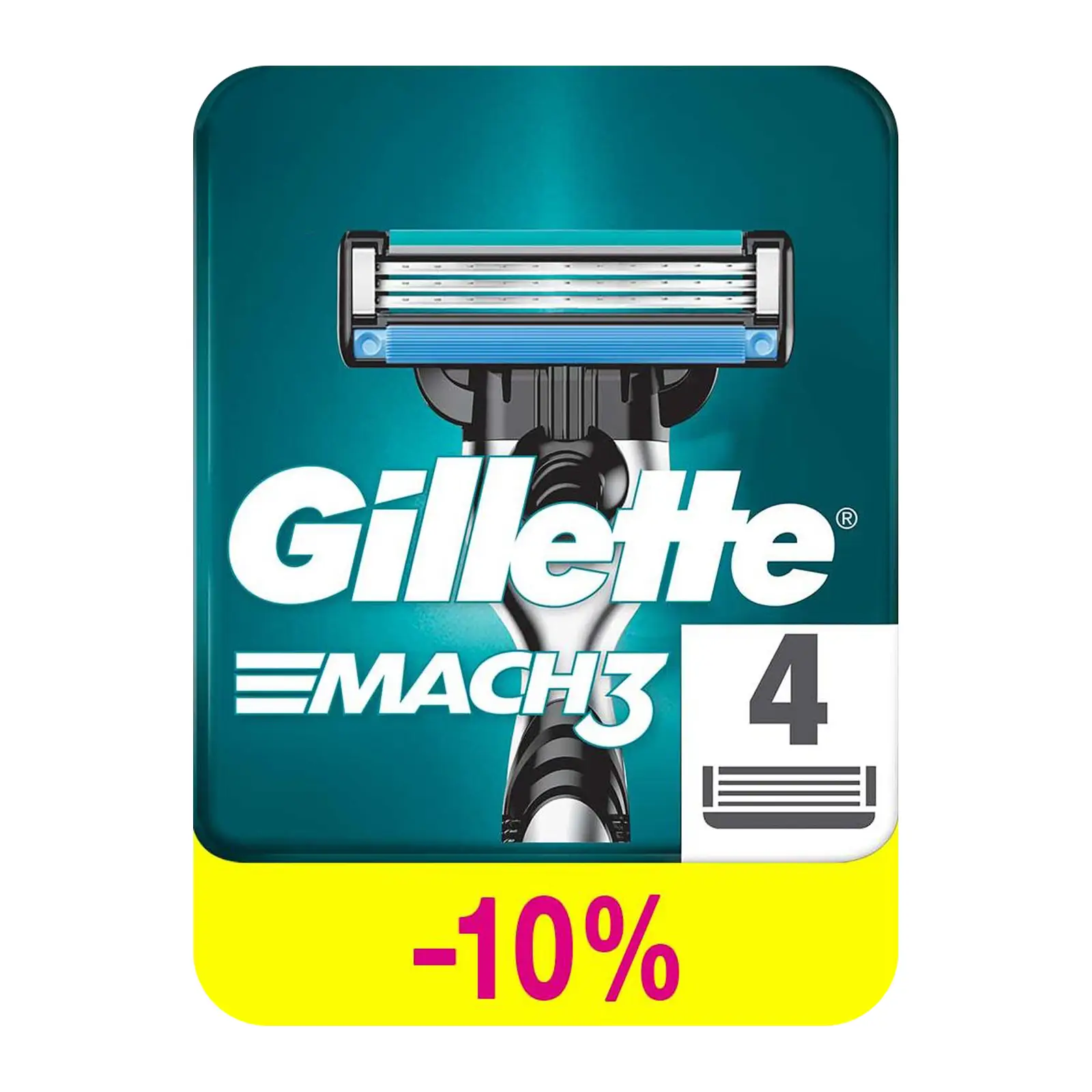 Кассеты для бритья Gillette Mach3 4шт
